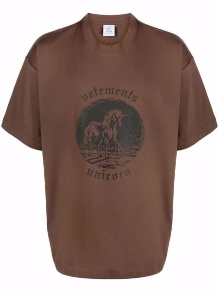 VETEMENTS logo print T-shirt