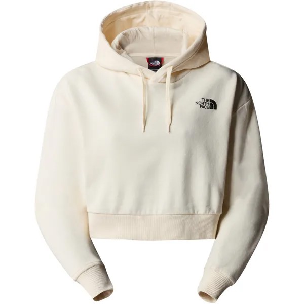 Женское трендовое укороченное худи The North Face, белый