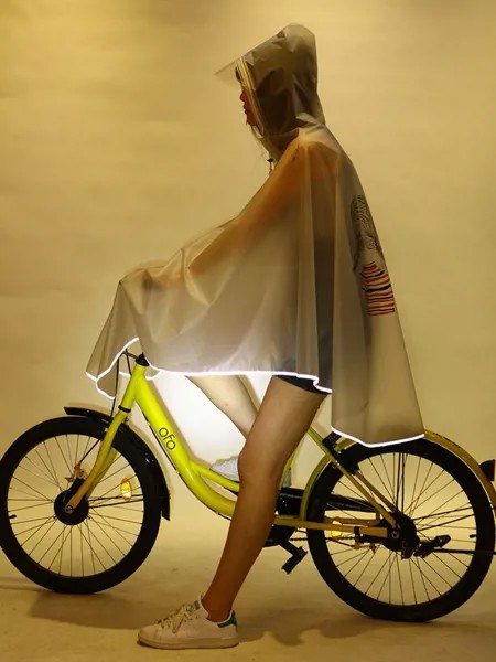 Плащ-дождевик с капюшоном для мужчин и женщин, непродуваемый плащ-дождевик, чехол для мобильности, скутера, велосипеда, 2021