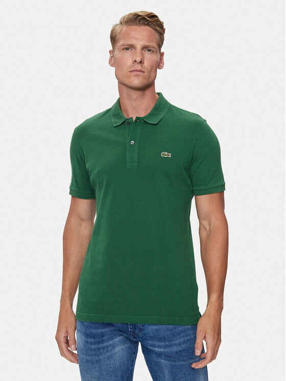 Рубашка-Поло узкого кроя Lacoste, зеленый