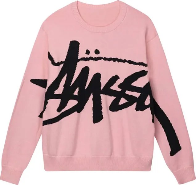 Свитер Stussy Stock Sweater 'Pink', розовый