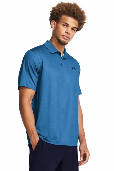 Рубашка-Поло с принтом Golf Performance Under Armour, синий