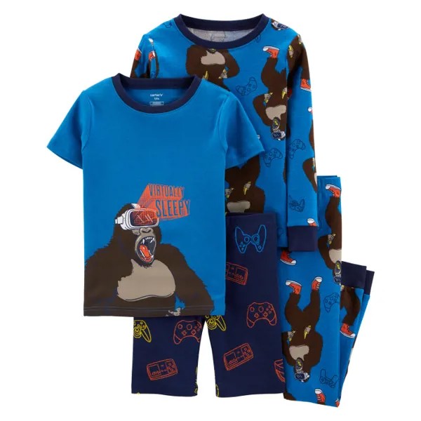 Carter's Пижама для мальчика с гориллами (4 предмета)