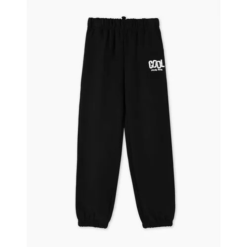 Брюки спортивные Gloria Jeans GJ COOL, размер 12-14л/158-164, черный