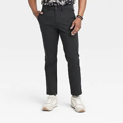 Мужские брюки-чиносы Slim Fit Tech — Goodfellow - Co, черные, 31x30