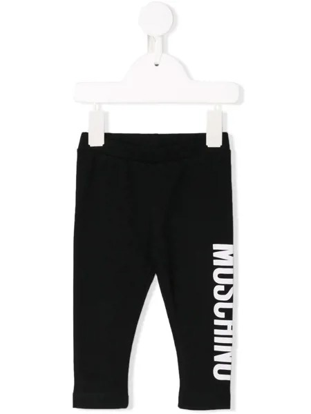 Moschino Kids легинсы с логотипом