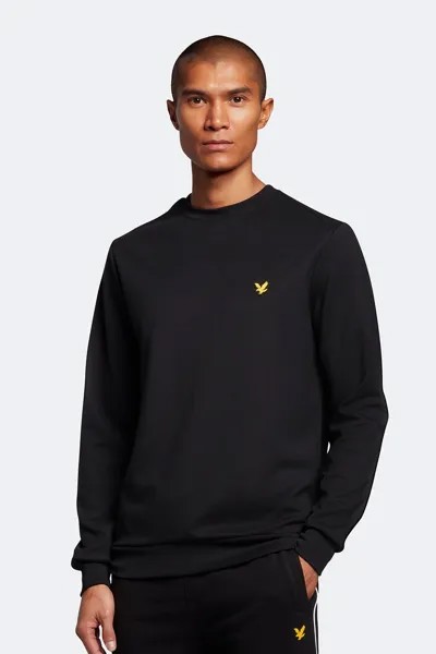 Толстовка Black Fly с круглым вырезом Lyle & Scott, черный