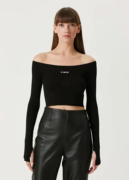 Укороченная блузка Off-White, белый