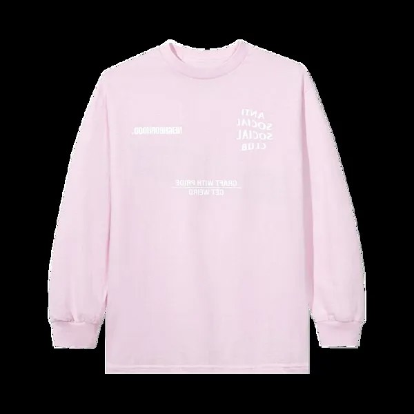 Футболка Anti Social Social Club x Neighborhood Long-Sleeve 'Pink', розовый