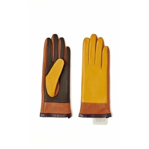 Перчатки Aprell, натуральная кожа, размер 18, мультиколор