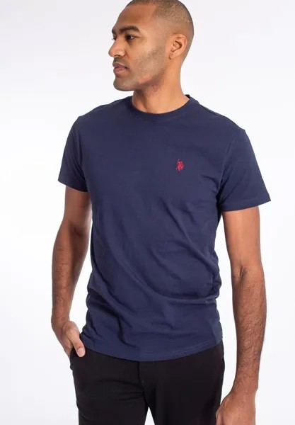 Базовая футболка Arjun U.S. Polo Assn., цвет dark sapphire