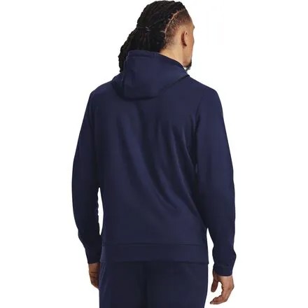 Толстовка с капюшоном Armor Fleece Big Logo HD мужская Under Armour, цвет Midnight Navy/Black