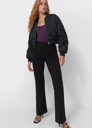 Stradivarius Боди Из Полиамида С Длинными Рукавами Фиолетовый S