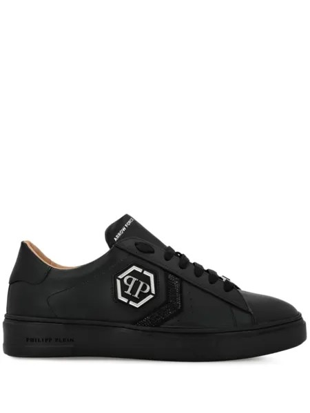 Philipp Plein кеды Hexagon со стразами, черный