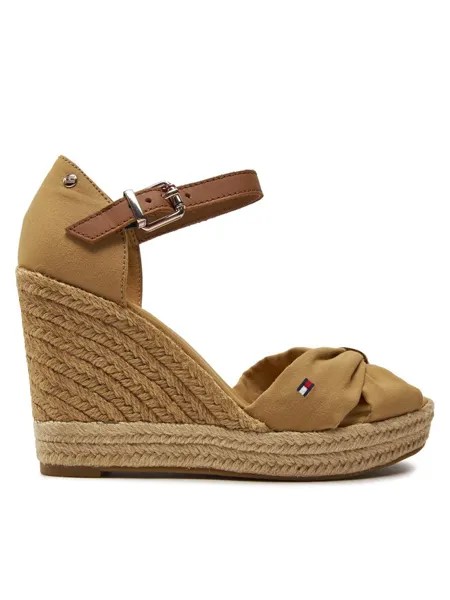 Эспадрильи Basic Open Toe High Wedge Tommy Hilfiger, коричневый