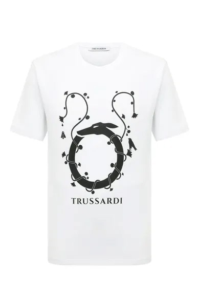 Хлопковая футболка Trussardi