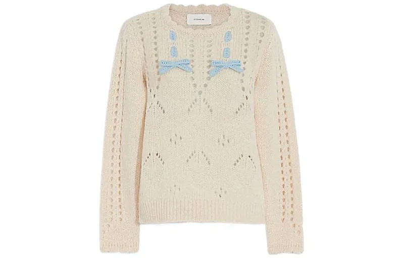 COACH Женский кашемировый свитер, цвет Beige