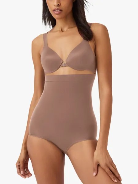 Бесшовные моделирующие трусики Spanx с высокой талией на каждый день, Café Au Lait