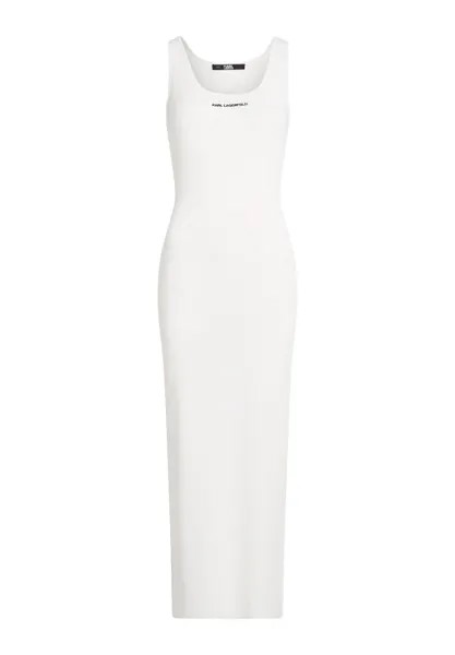 Платье макси SLEEVELESS KARL LAGERFELD, белый
