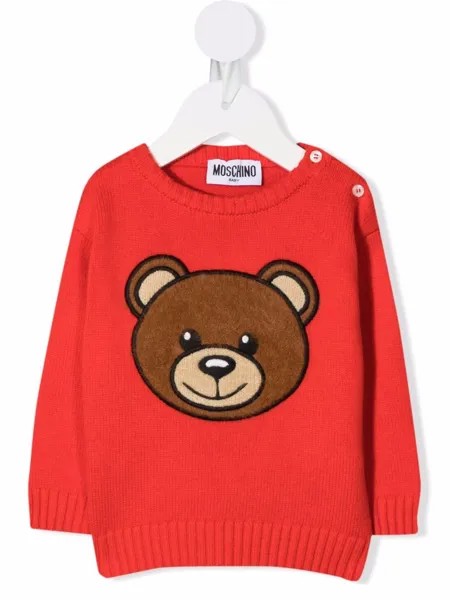 Moschino Kids джемпер с вышивкой Teddy