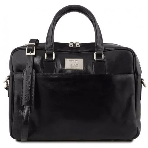 Кожаный портфель для ноутбука Tuscany Leather Urbino TL141241 Черный