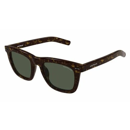 Солнцезащитные очки Montblanc MB0226S 002, прямоугольные, для мужчин, черный