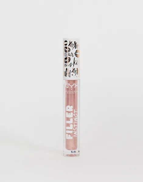 Блеск для губ NYX Professional Makeup Filler Instinct - Sparkling Please-Коричневый