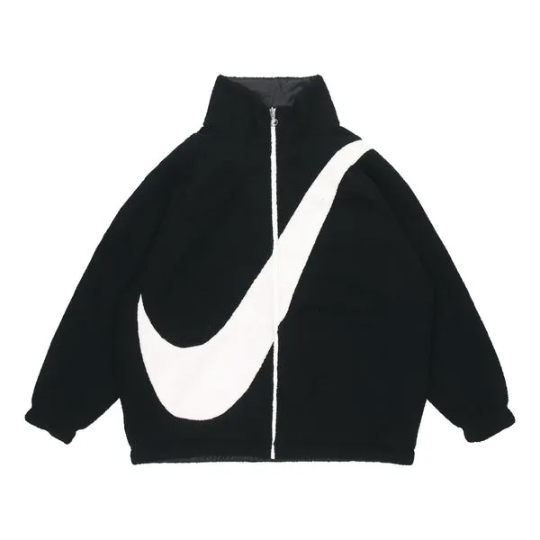 Куртка Nike Large Logo Reversible lamb's wool Jacket Black, черный