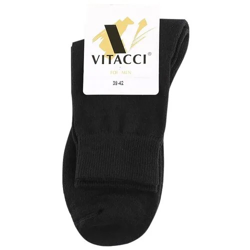 Носки VITACCI ZCL126M-1 мужской черный 80% хлопок, 15% полиамид, 5% эластан