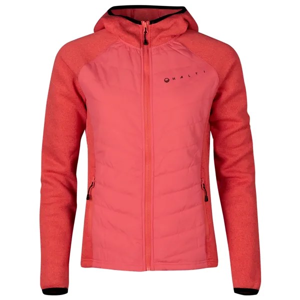 Куртка из синтетического волокна Halti Women's Streams Hybrid Knit Layer, цвет Dubarry Coral Melange