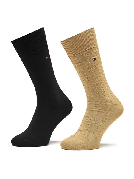Носки 701222634 Tommy Hilfiger, бежевый/черный
