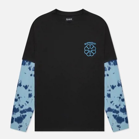 Мужской лонгслив RIPNDIP Get A Grip Double Sleeve, цвет чёрный, размер L
