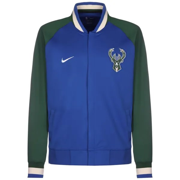 Спортивная куртка Nike Kapuzenjacke NBA Milwaukee Bucks City Edition Showtime, темно синий