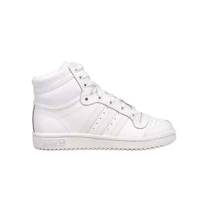 Adidas Top Ten High Top Молодежные белые кроссовки для мальчиков Повседневная обувь S84396