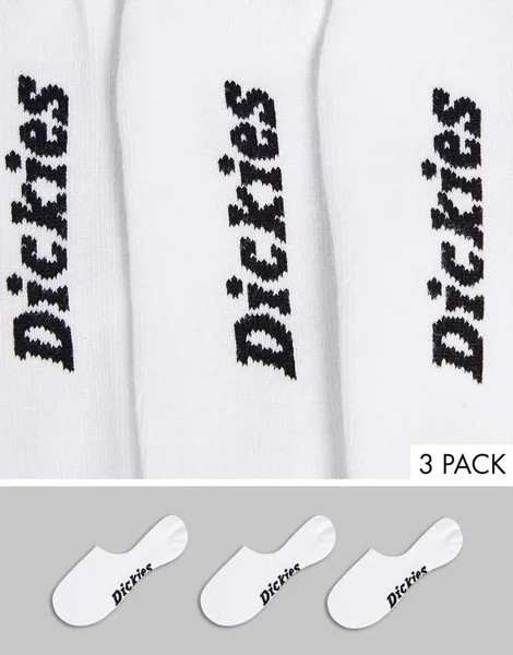 Набор из 3 пар белых носков-невидимок Dickies-Белый