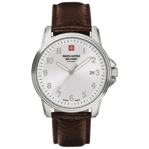 Наручные часы Swiss Alpine Military Alpine, коричневый, белый