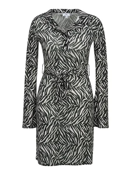 Платье-рубашка Dorothy Perkins, черный/белый