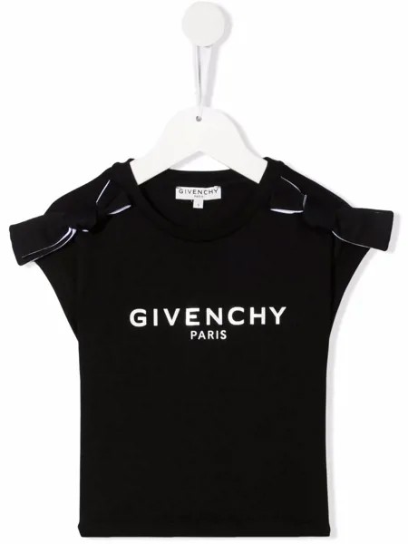 Givenchy Kids футболка с бантом
