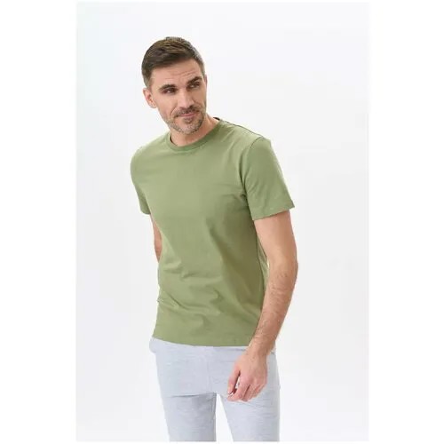 Футболка Uzcotton футболка мужская UZCOTTON однотонная базовая хлопковая, размер 56-58\3XL, зеленый