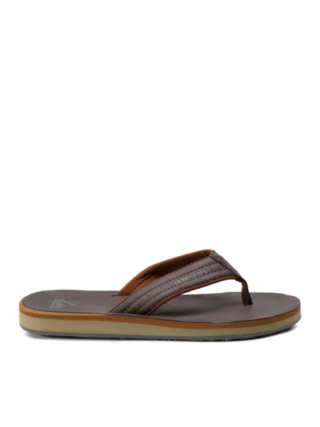 Шлепки Quiksilver, коричневый