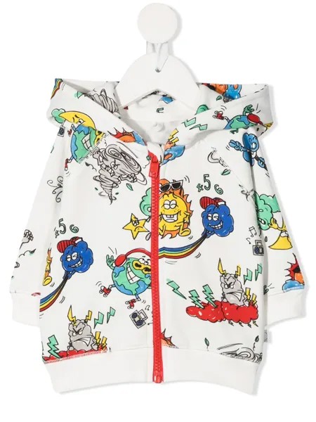 Stella McCartney Kids худи с графичным принтом и длинными рукавами