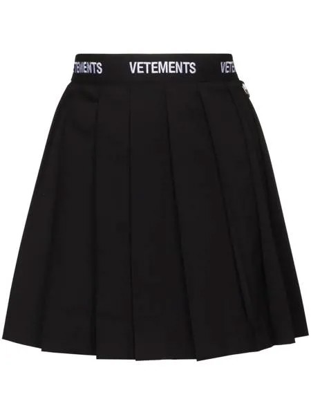 VETEMENTS плиссированная юбка мини