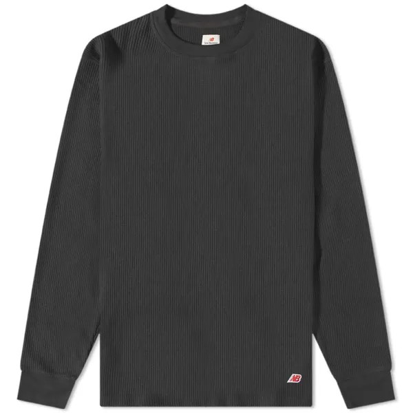Футболка с длинным рукавом New Balance Long Sleeve Made in USA Thermal, черный