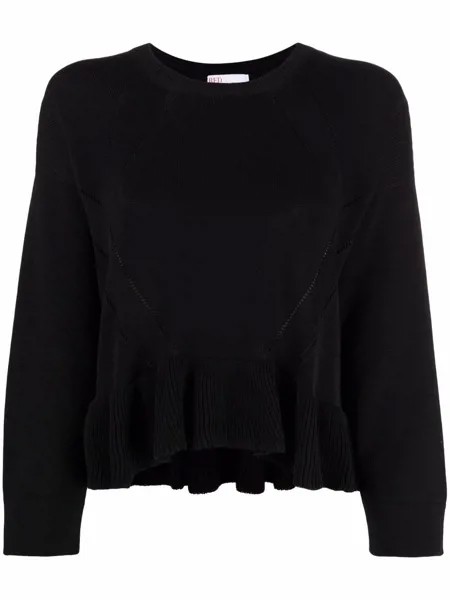 RED Valentino джемпер с расклешенным подолом