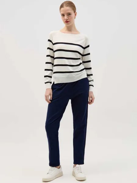 Джоггеры из хлопка стрейч с кулиской Hybrid, цвет dark blue