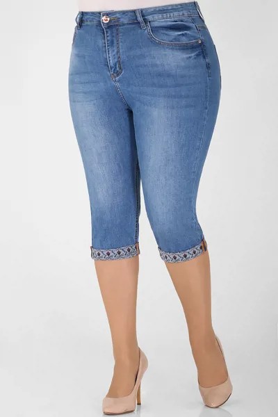 Бриджи женские AlmondShop М-12 751.1.С1 синие 54 RU