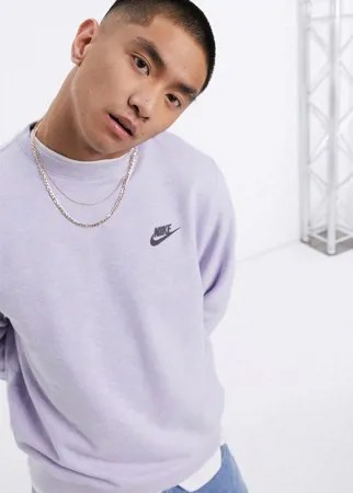 Бледно-фиолетовый свитшот с круглым вырезом Nike Revival-Фиолетовый цвет
