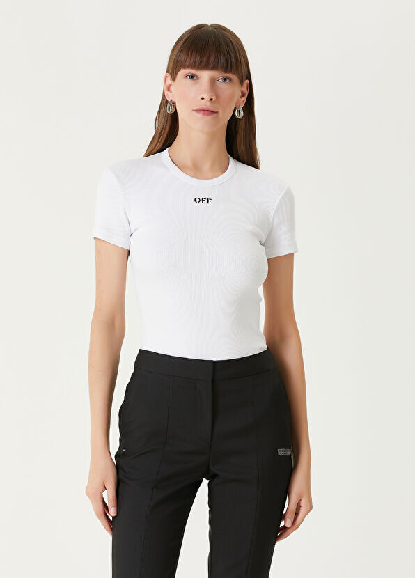 Футболка с логотипом Off-White, белый