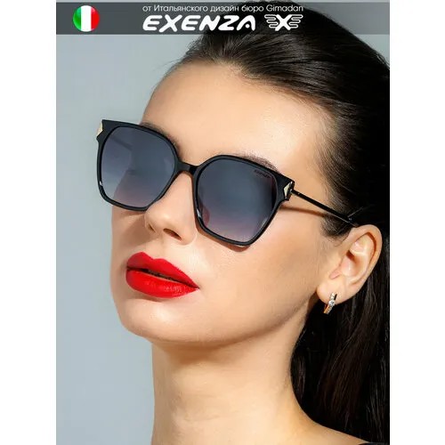 Солнцезащитные очки Exenza, черный, серый