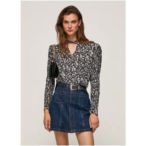 Блузка для женщин, Pepe Jeans London, модель: PL304342, цвет: серый, размер: 44(S)